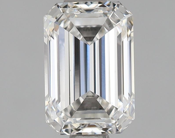0.97 Carat Emerald Shaped Ideal Cut VVS2 IGI Certified Lab Grown Diamond