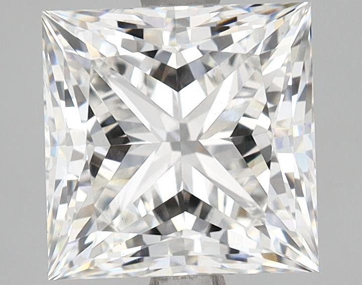 2.56 Carat Princess Shaped Ideal Cut VVS2 IGI Certified Lab Grown Diamond