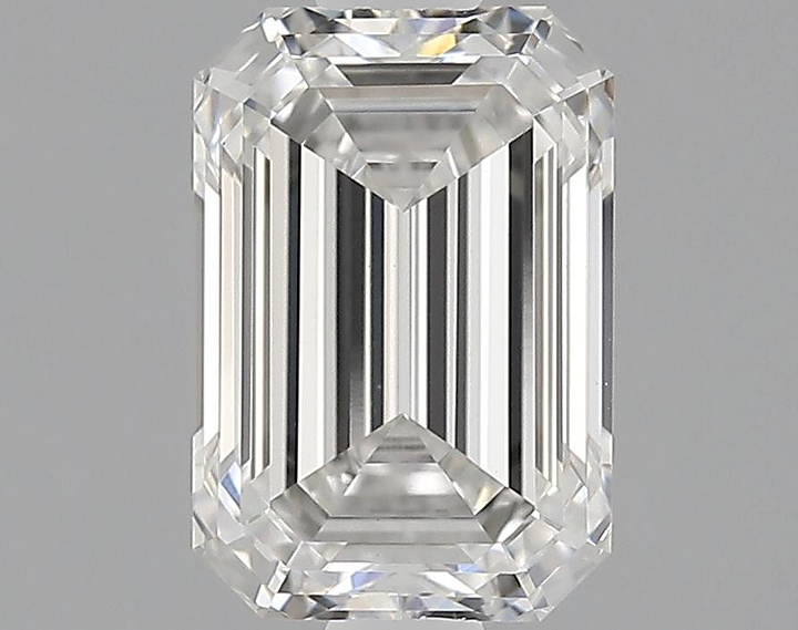 1.22 Carat Emerald Shaped Ideal Cut VVS2 IGI Certified Lab Grown Diamond
