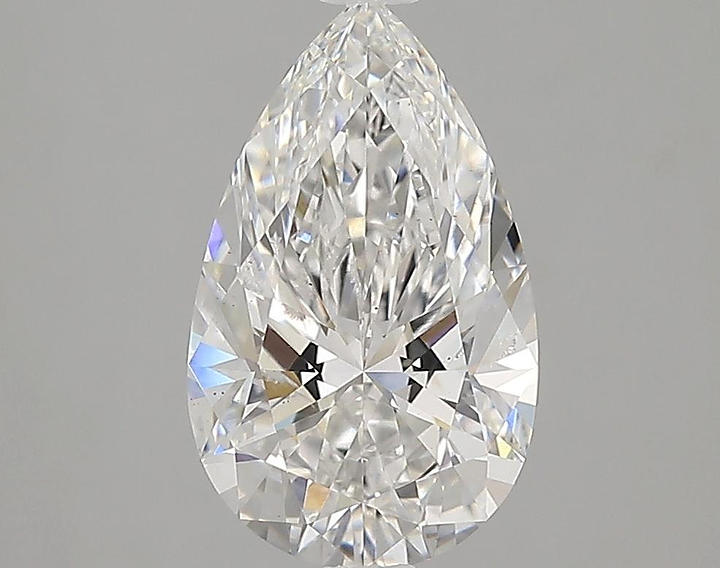 2.05 Carat Pear Shaped Ideal Cut SI1 IGI Certified Lab Grown Diamond