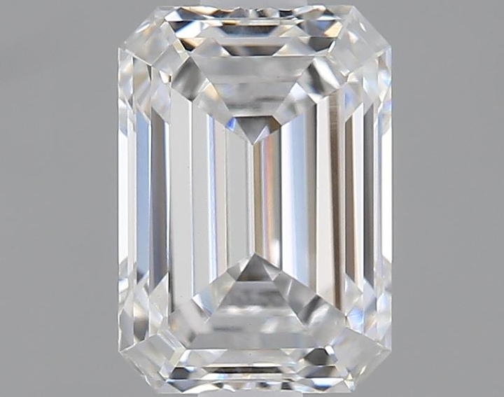 1.22 Carat Emerald Shaped Ideal Cut VVS2 IGI Certified Lab Grown Diamond