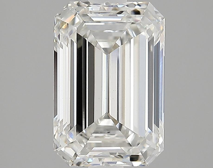 2.06 Carat Emerald Shaped Ideal Cut VVS2 IGI Certified Lab Grown Diamond