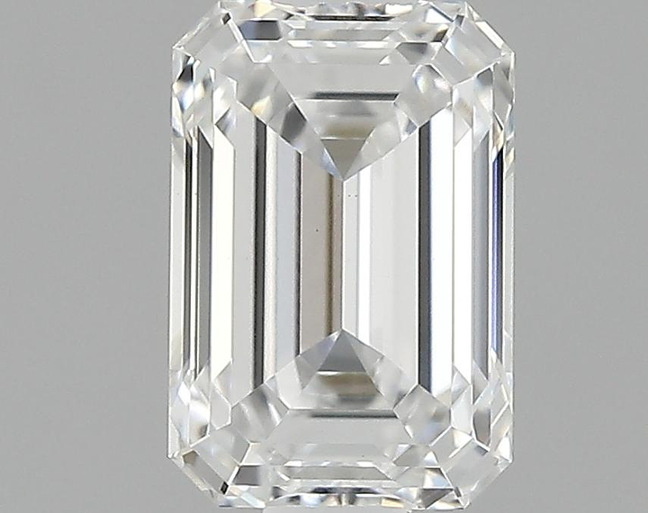 0.93 Carat Emerald Shaped Ideal Cut VVS2 IGI Certified Lab Grown Diamond