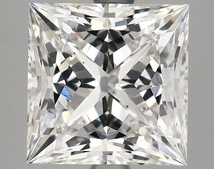 3.67 Carat Princess Shaped Ideal Cut VS2 IGI Certified Lab Grown Diamond