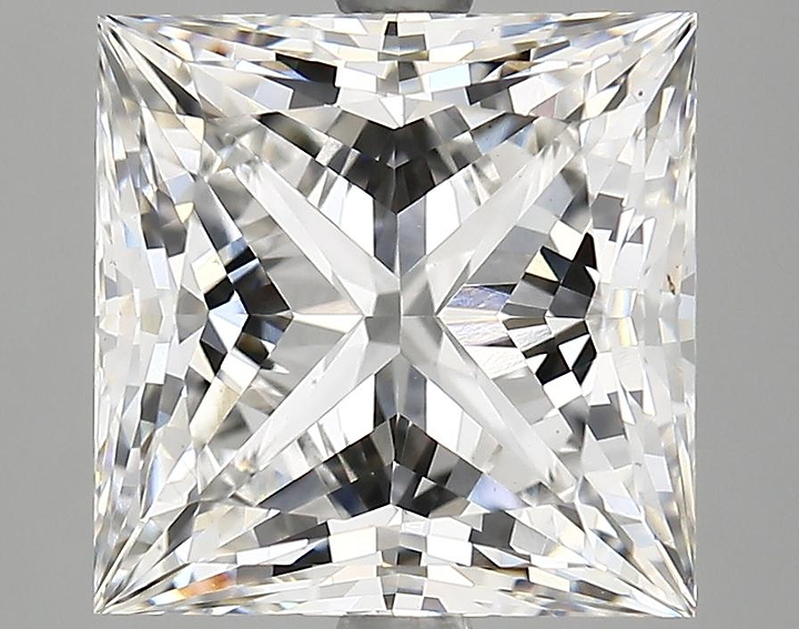 5.66 Carat Princess Shaped Ideal Cut VS1 IGI Certified Lab Grown Diamond