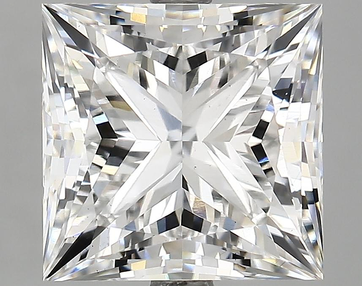 5.56 Carat Princess Shaped Ideal Cut VS1 IGI Certified Lab Grown Diamond