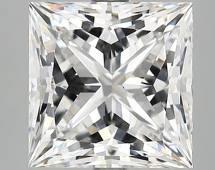 5.21 Carat Princess Shaped Ideal Cut VS1 IGI Certified Lab Grown Diamond