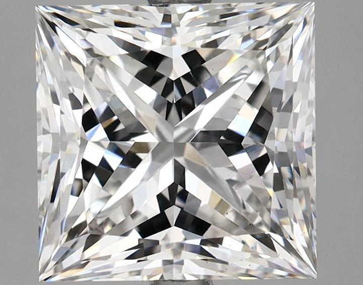 5.06 Carat Princess Shaped Ideal Cut VS2 IGI Certified Lab Grown Diamond