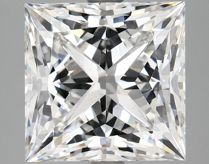 5.08 Carat Princess Shaped Ideal Cut VS2 IGI Certified Lab Grown Diamond