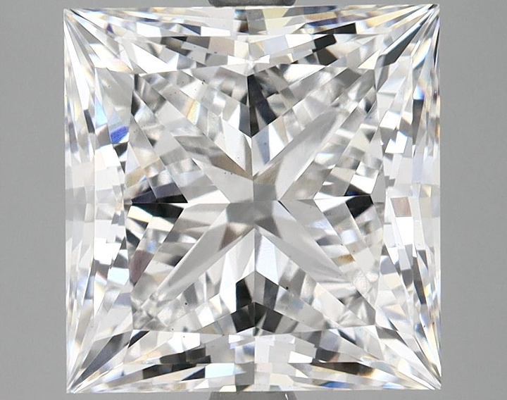 5.16 Carat Princess Shaped Ideal Cut VS2 IGI Certified Lab Grown Diamond