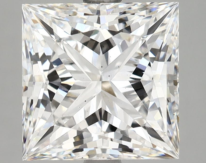 4.11 Carat Princess Shaped Ideal Cut VS2 IGI Certified Lab Grown Diamond