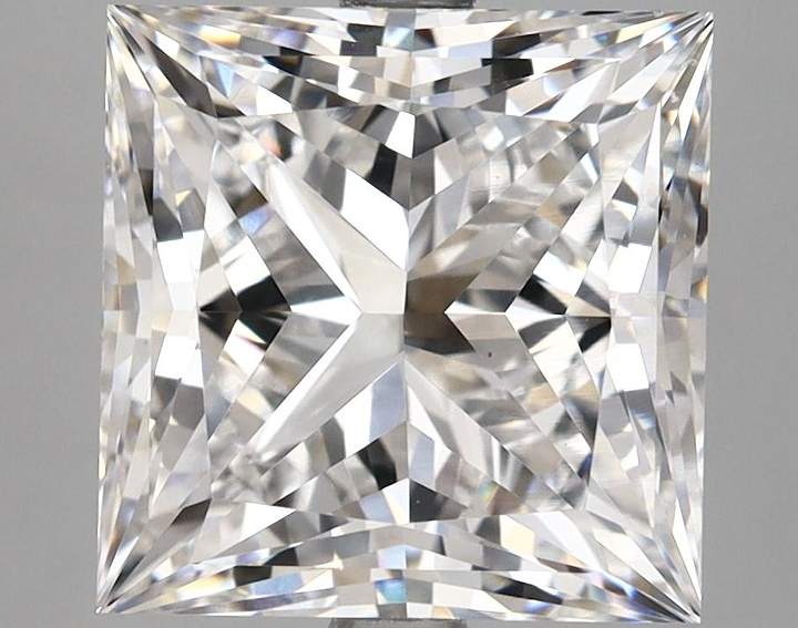 5.19 Carat Princess Shaped Ideal Cut VS1 IGI Certified Lab Grown Diamond