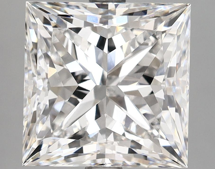 5.37 Carat Princess Shaped Ideal Cut VS1 IGI Certified Lab Grown Diamond