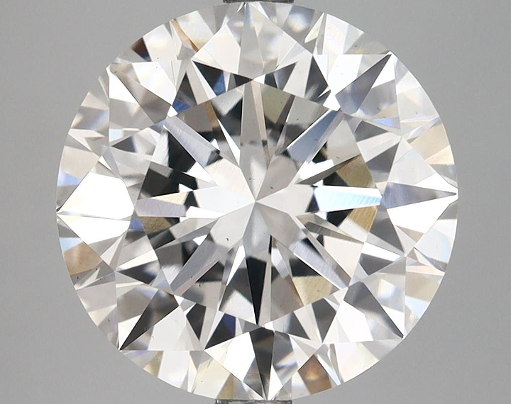 5.53 Carat Round Shaped Excellent Cut VS2 IGI Certified Lab Grown Diamond