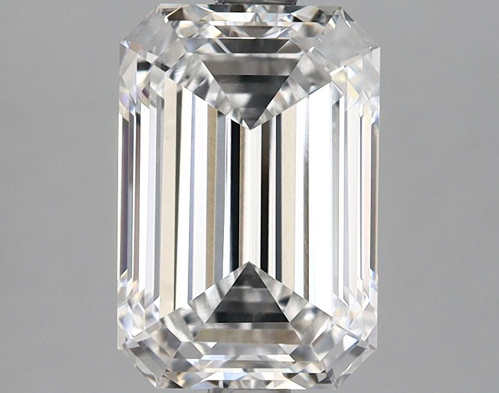 2.96 Carat Emerald Shaped Ideal Cut VS1 IGI Certified Lab Grown Diamond