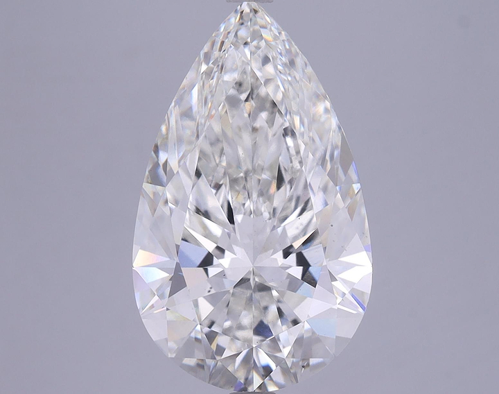 6.21 Carat Pear Shaped Ideal Cut VS2 IGI Certified Lab Grown Diamond