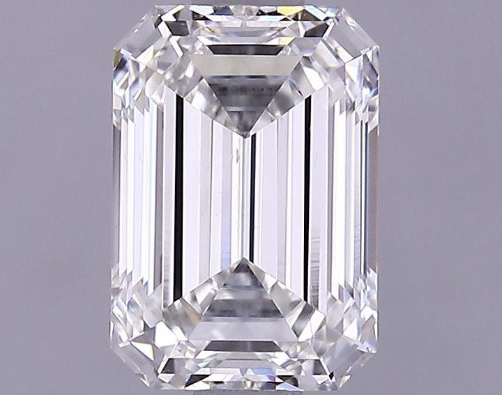 1.33 Carat Emerald Shaped Ideal Cut VS2 IGI Certified Lab Grown Diamond