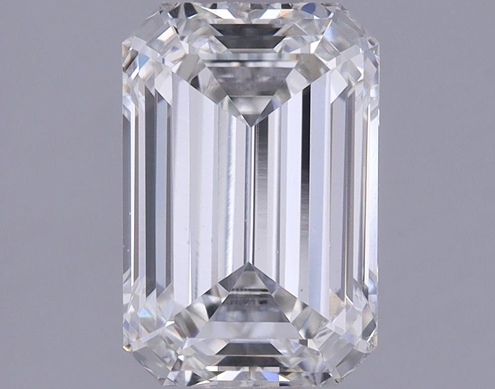 1.37 Carat Emerald Shaped Excellent Cut VVS2 IGI Certified Lab Grown Diamond