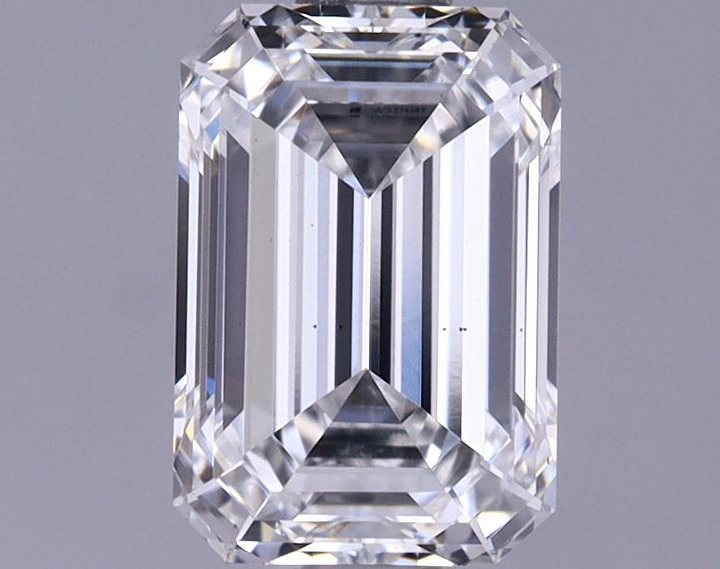 1.25 Carat Emerald Shaped Ideal Cut VS2 IGI Certified Lab Grown Diamond