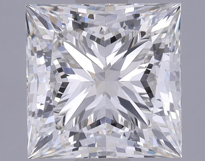 1.72 Carat Princess Shaped Ideal Cut VVS2 IGI Certified Lab Grown Diamond
