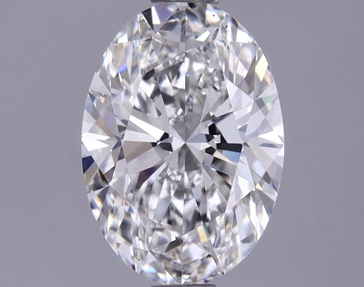 1.37 Carat Oval Shaped Ideal Cut VVS2 IGI Certified Lab Grown Diamond