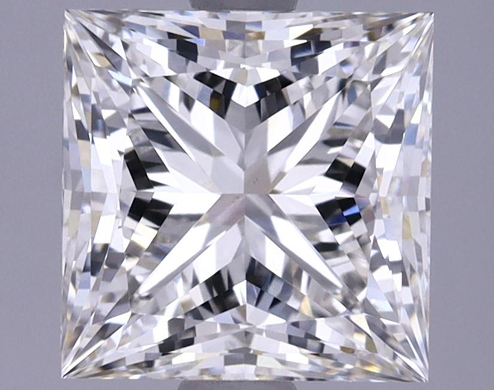 2.61 Carat Princess Shaped Ideal Cut VVS2 IGI Certified Lab Grown Diamond