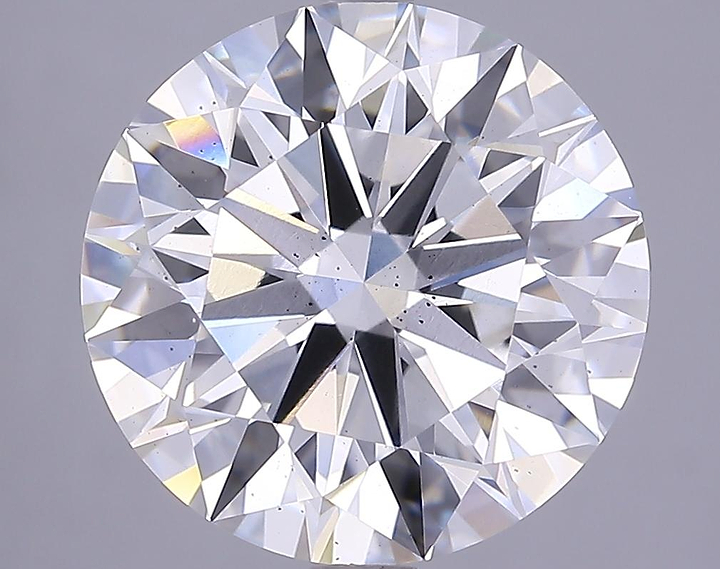 6.08 Carat Round Shaped Ideal Cut SI1 IGI Certified Lab Grown Diamond