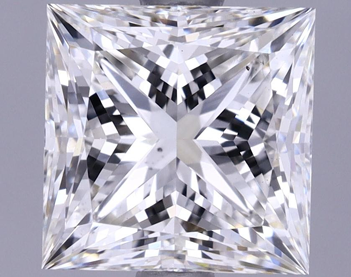 1.9 Carat Princess Shaped Ideal Cut VS2 IGI Certified Lab Grown Diamond