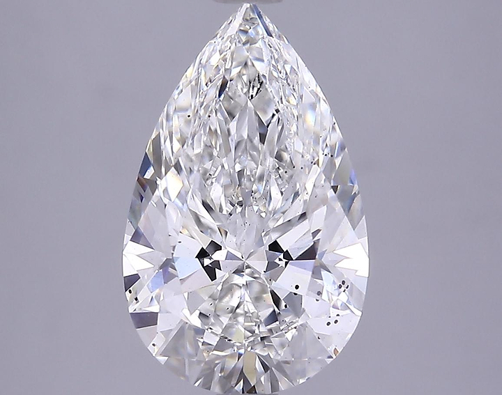 3.28 Carat Pear Shaped Ideal Cut SI1 IGI Certified Lab Grown Diamond