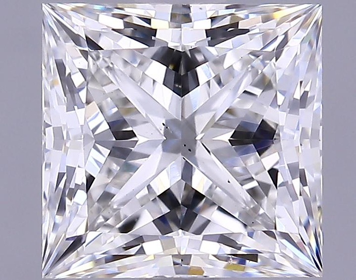1.73 Carat Princess Shaped Ideal Cut VS2 IGI Certified Lab Grown Diamond