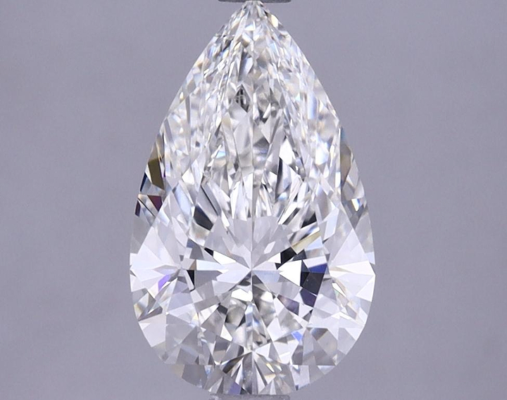 1.57 Carat Pear Shaped Ideal Cut VVS2 IGI Certified Lab Grown Diamond