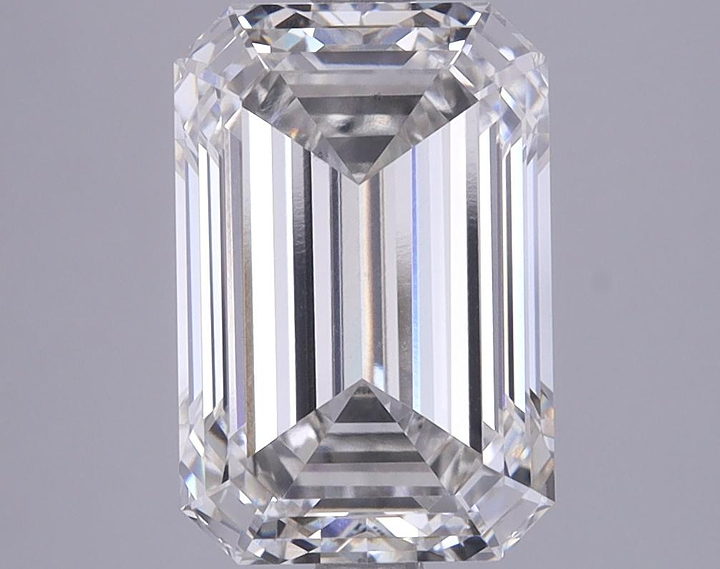 3.88 Carat Emerald Shaped Excellent Cut VS2 IGI Certified Lab Grown Diamond