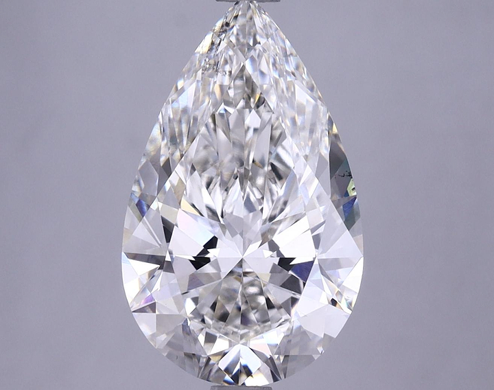 3.78 Carat Pear Shaped Ideal Cut VS2 IGI Certified Lab Grown Diamond