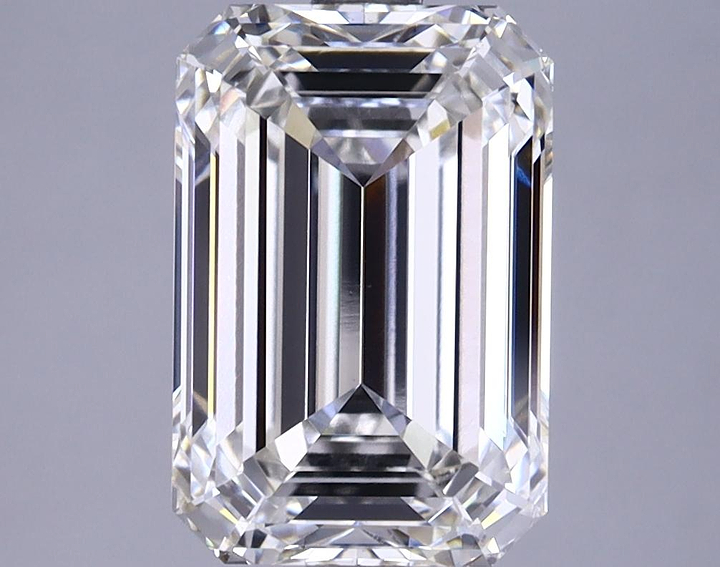 3.74 Carat Emerald Shaped Ideal Cut VS1 IGI Certified Lab Grown Diamond