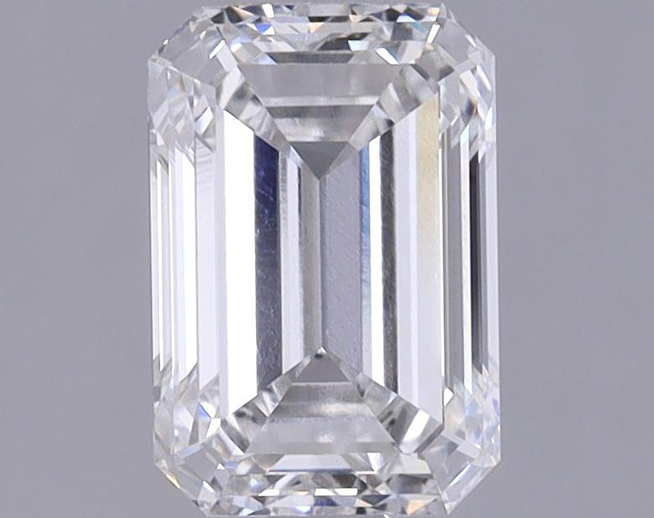 1.34 Carat Emerald Shaped Ideal Cut VVS2 IGI Certified Lab Grown Diamond