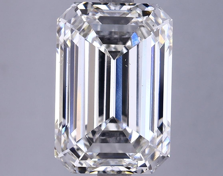 4.91 Carat Emerald Shaped Excellent Cut VS2 IGI Certified Lab Grown Diamond