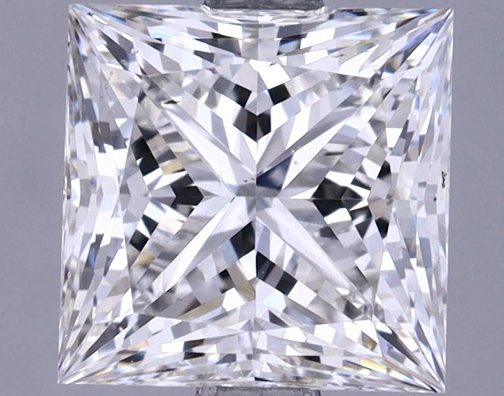 1.85 Carat Princess Shaped Ideal Cut VS2 IGI Certified Lab Grown Diamond