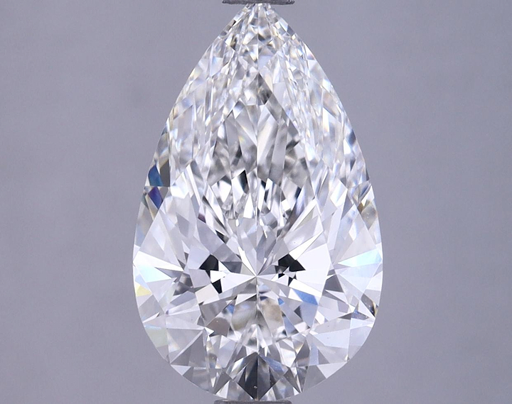 2.12 Carat Pear Shaped Ideal Cut VVS2 IGI Certified Lab Grown Diamond