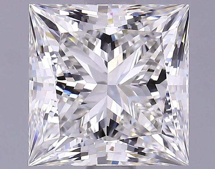 1.85 Carat Princess Shaped Ideal Cut VVS2 IGI Certified Lab Grown Diamond