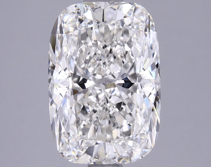 1.85 Carat Elongated Cushion Shaped Excellent Cut VVS2 IGI Certified Lab Grown Diamond