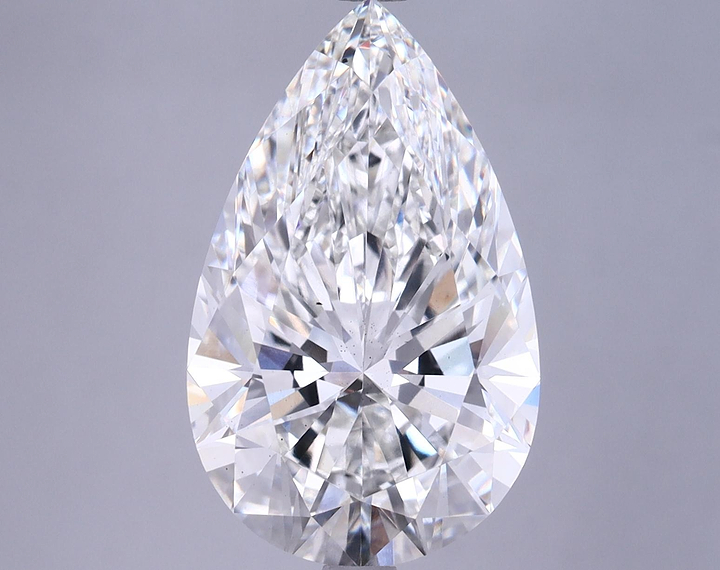 6.35 Carat Pear Shaped Ideal Cut VS2 IGI Certified Lab Grown Diamond