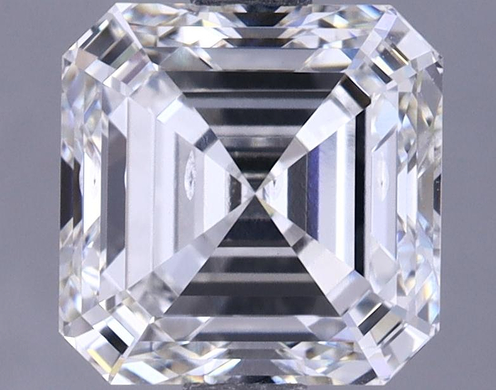 2.0 Carat Asscher Shaped Excellent Cut SI1 IGI Certified Lab Grown Diamond