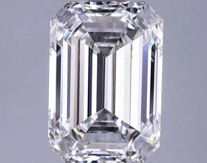 2.65 Carat Emerald Shaped Ideal Cut VS1 IGI Certified Lab Grown Diamond