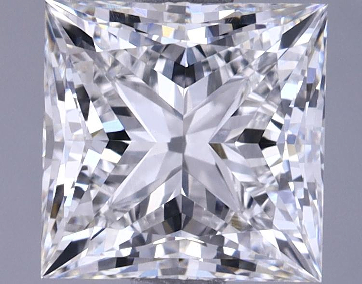 1.83 Carat Princess Shaped Ideal Cut VVS2 IGI Certified Lab Grown Diamond