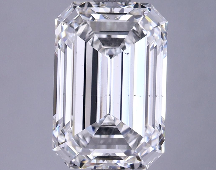 3.82 Carat Emerald Shaped Excellent Cut VS2 IGI Certified Lab Grown Diamond