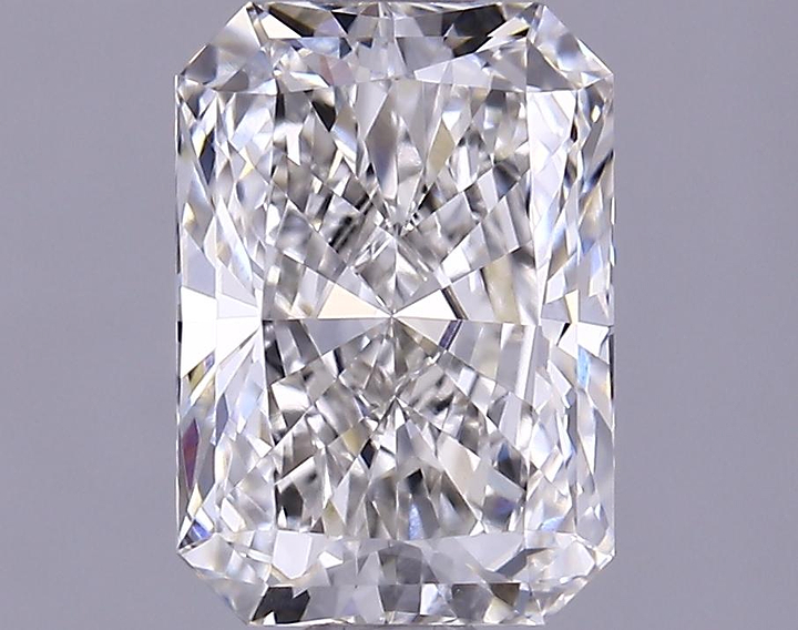 1.23 Carat Radiant Shaped Ideal Cut VVS2 IGI Certified Lab Grown Diamond