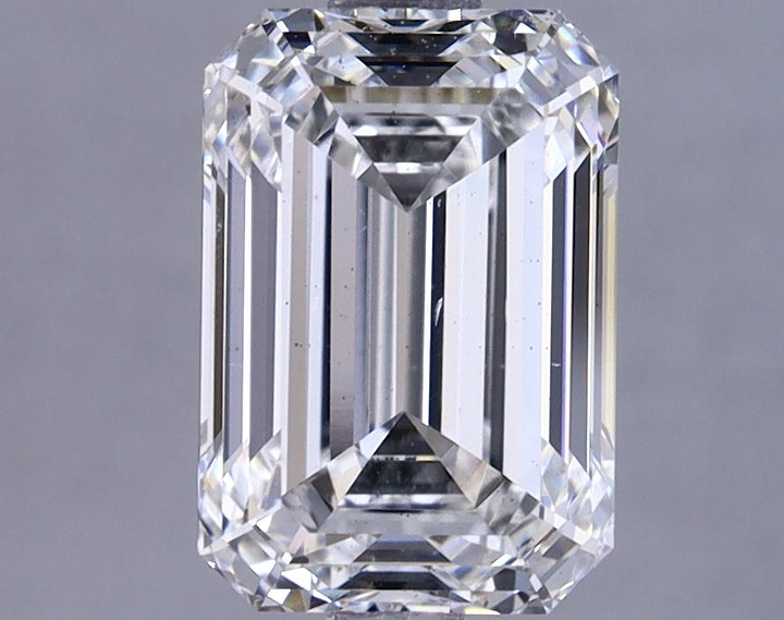 2.62 Carat Emerald Shaped Ideal Cut VS2 IGI Certified Lab Grown Diamond