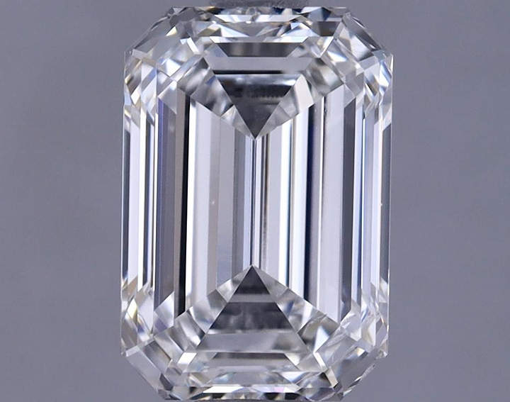 1.39 Carat Emerald Shaped Ideal Cut VS2 IGI Certified Lab Grown Diamond