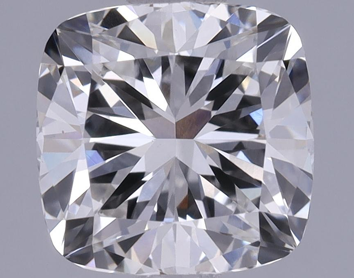 1.47 Carat Cushion Shaped Ideal Cut VVS2 IGI Certified Lab Grown Diamond