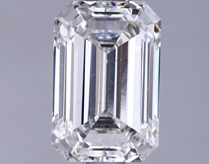 1.35 Carat Emerald Shaped Excellent Cut VS2 IGI Certified Lab Grown Diamond